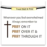 STORYJEWELLERY Cross Bracelet for Women, Dainty Charm Bracelet, Religious Jewelry, Christmas Christian Gifts for Women, Confirmation and Baptism Gifts