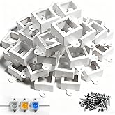 75 Set Light Clips for Govee H705A/B/C/H805 Outdoor Lights with 150 Screws Secure Mounting Brackets for Govee Permanent (H805/H705) Not Compatible Pro Version Outdoor Lights（White）