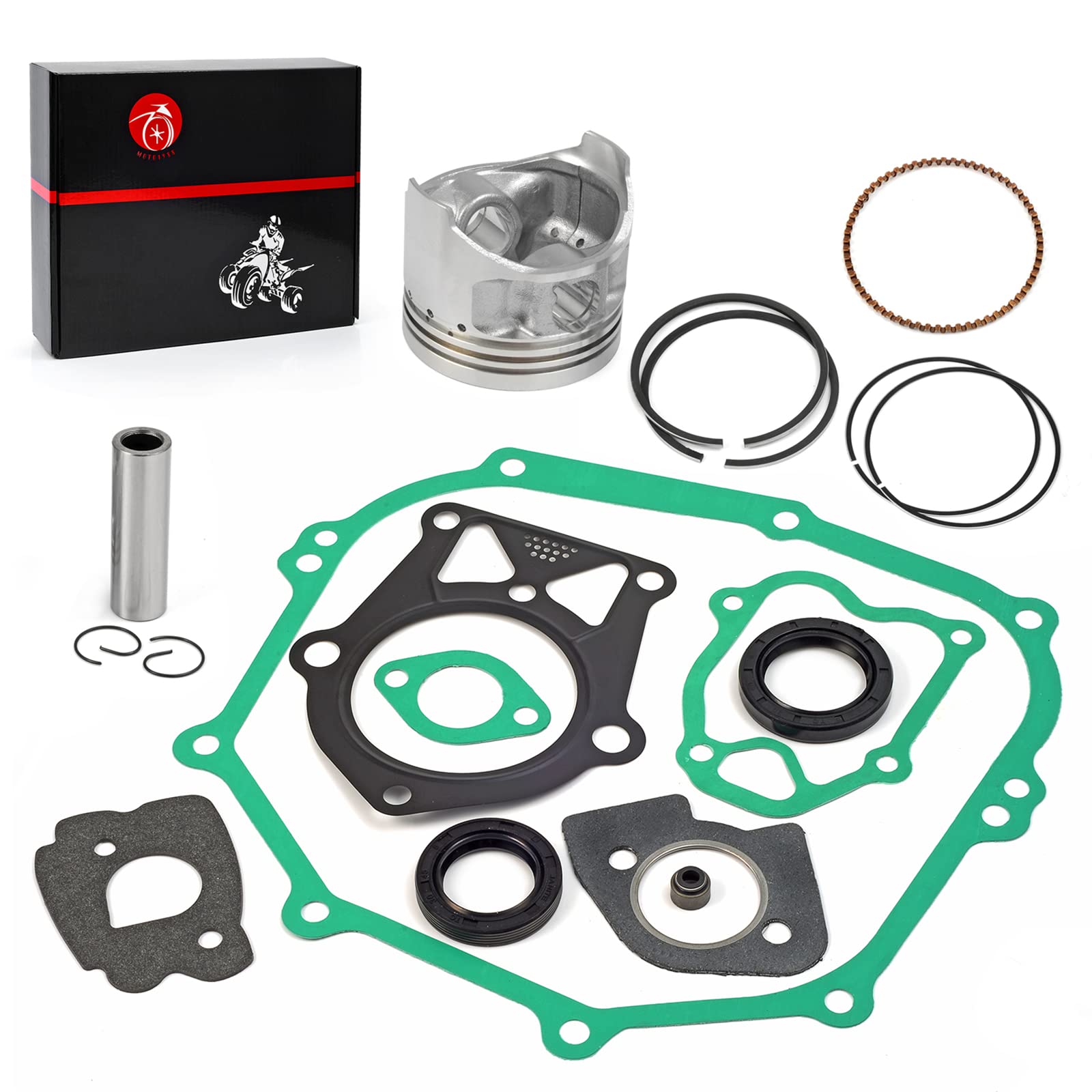 Photo 1 of 285cc Piston & Ring Gasket Seal Rebuild Kit 0.25mm Oversize Bore Compatible with YAMAHA Golf Cart G2 G5 G8 G9 1985-1995 G11 1993-1194