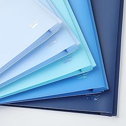 Mr. Pen- Plastic Folders with Pockets and Prongs, 5