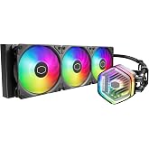 Cooler Master 360 Atmos Performance-Driven Close-Loop AIO Liquid Cooler, R9|Ultra 9, Dual Chamber aRGB Pump, 360 Radiator, Sickleflow Edge PWM Fans, AM5|4, Intel LGA 1851|1700 Platform