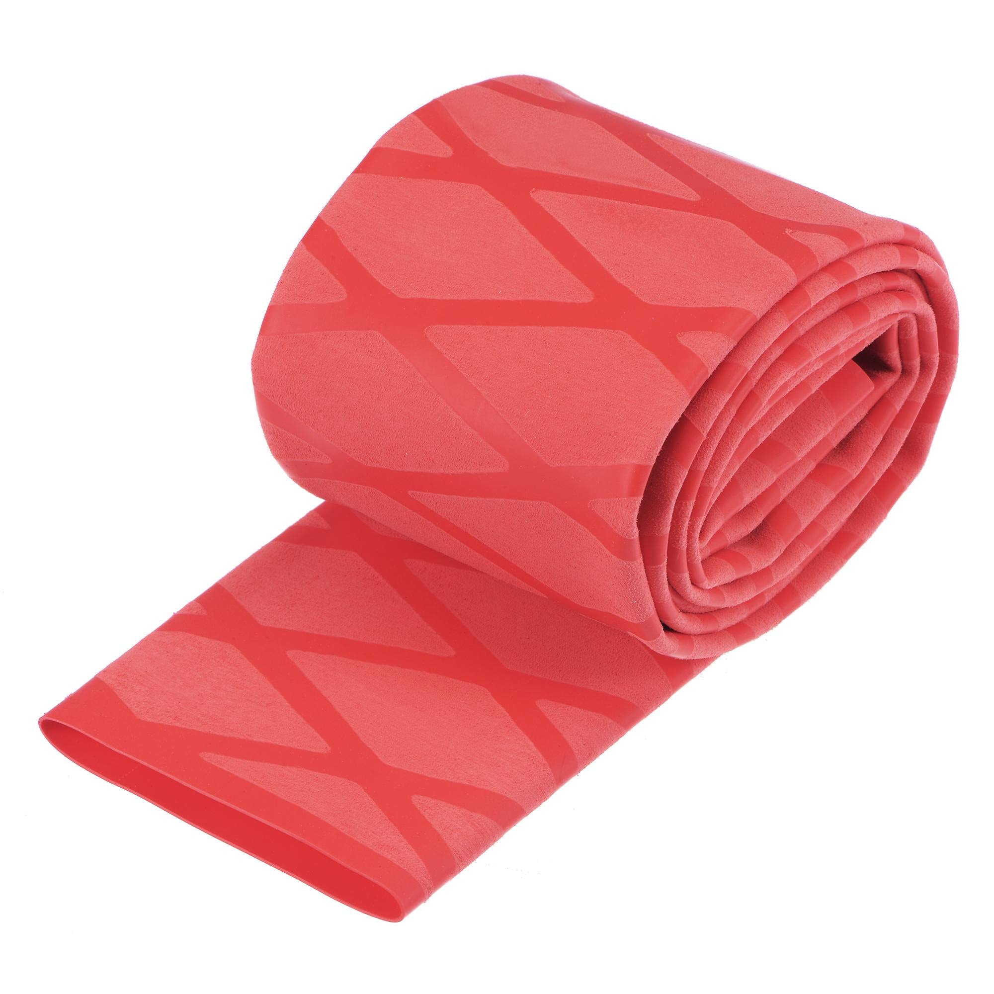 sourcing map Heat Shrink Wrap Tubing for Fishing Rod Grips, 35mm Dia 57mm Flat 3.3ft 1.8:1 rate Red