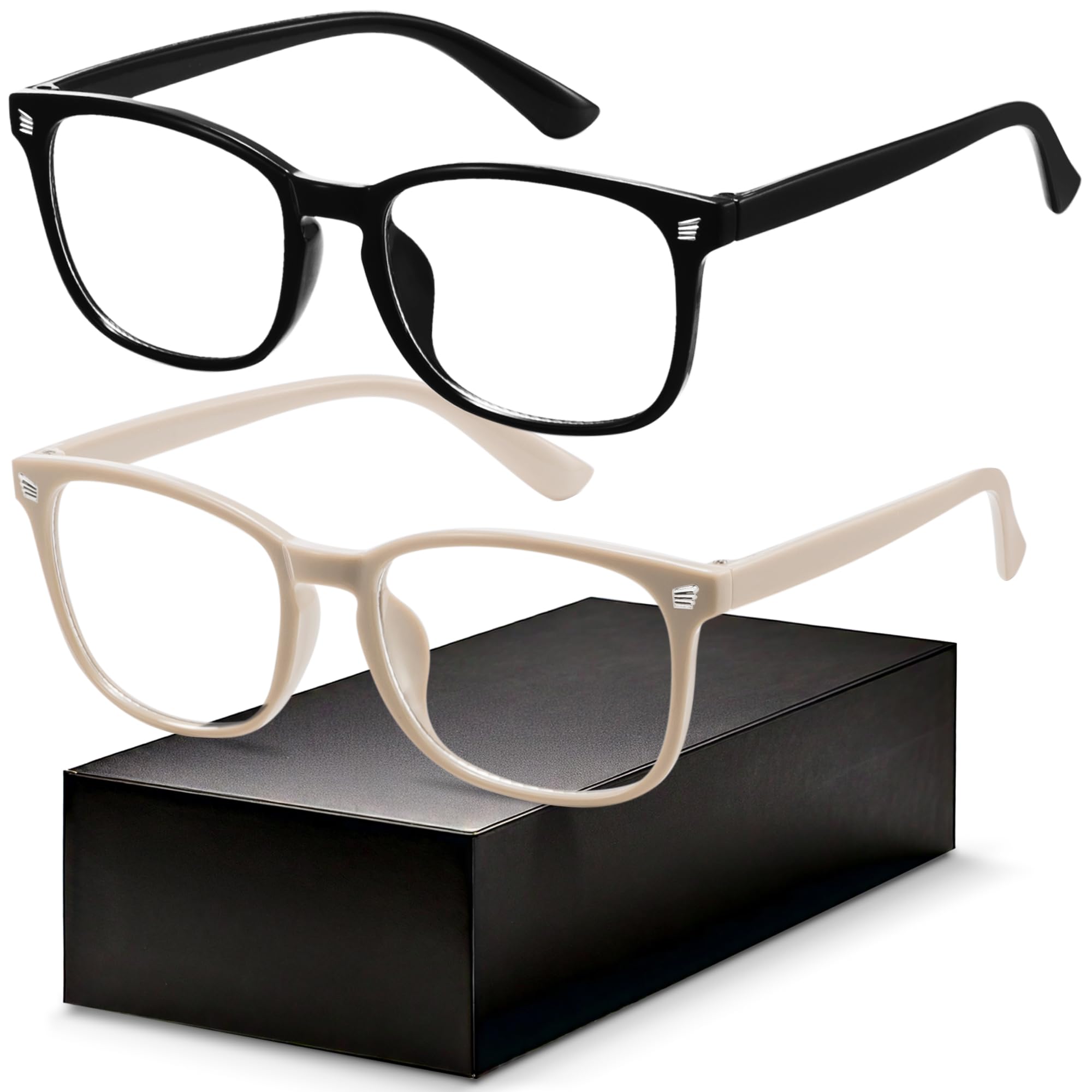 Photo 1 of Blue Light Blocking Glasses - Fashion Square Eyeglasses, Anti UV Ray Computer Gaming Glasses Blue Blockers for Women/Men