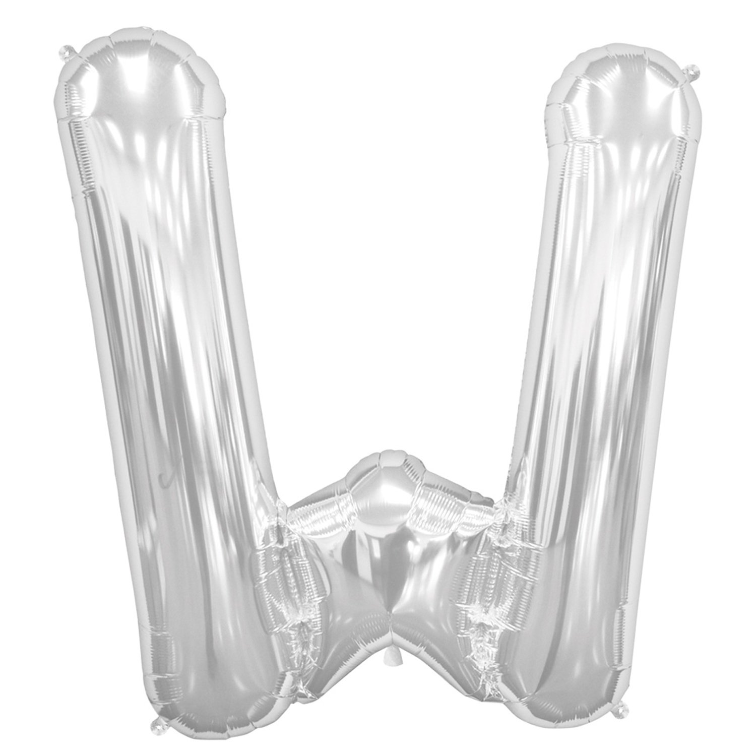 Folat - Silver Letter Balloon Letter W - 86 cm