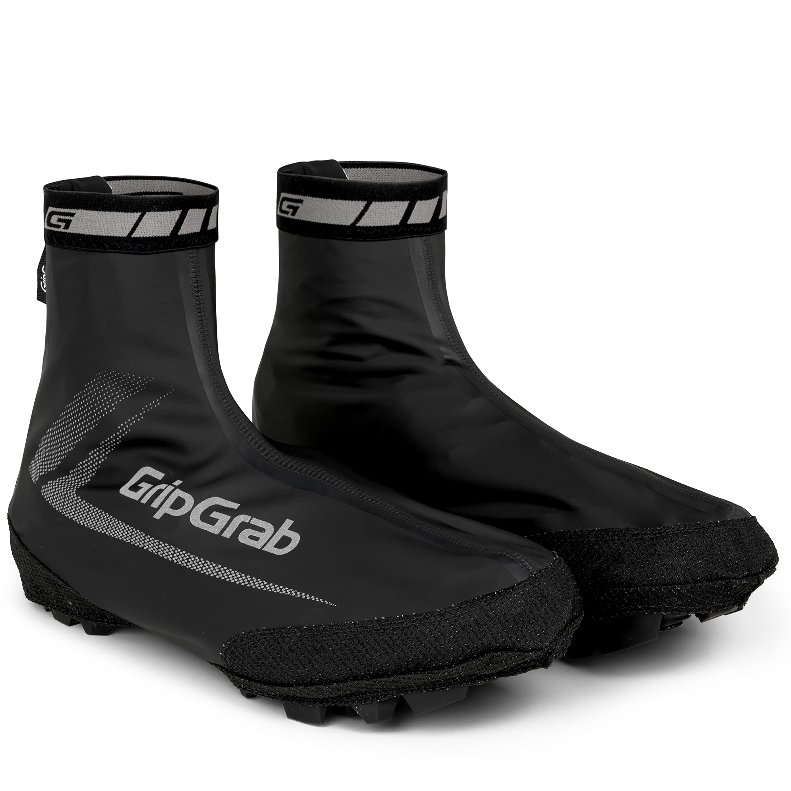 GripGrab Unisex Raceaqua X Waterproof Windproof Mtb Cx Gravel Overshoes Aero Cycling Mountain Bike Cyclocross Rain Shoe Covers, Black, S 5-6 EU
