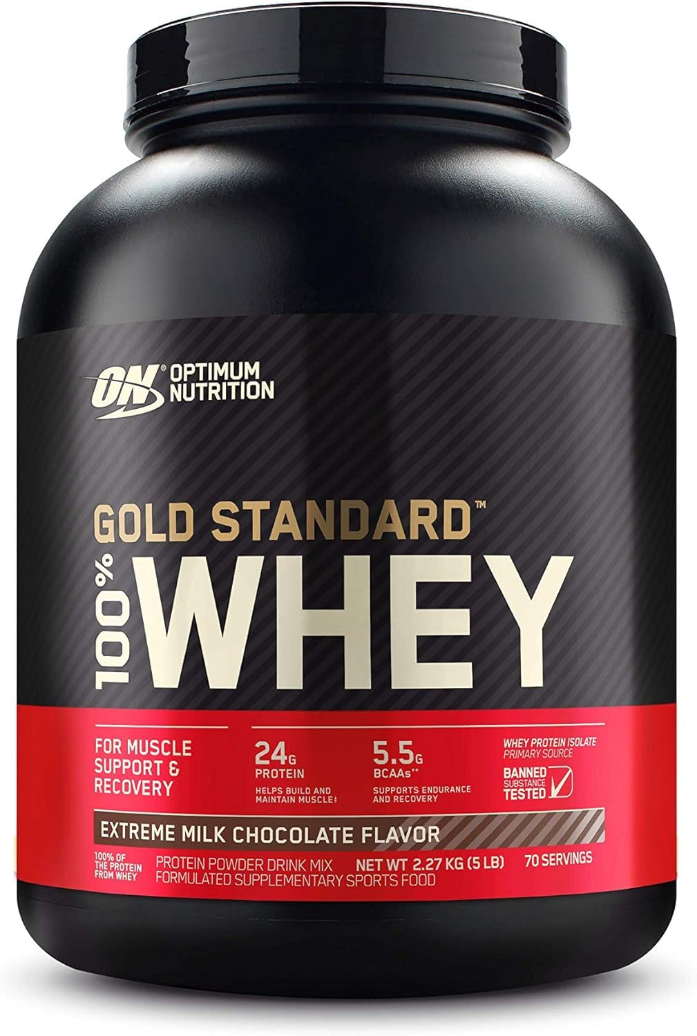 Gold Standard 100% ホエイ プロテイン エクストリームミルクチョコレート 2.27kg (5lbs) [米国メーカー正規品] [海外直送品]商品画像