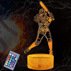Softball Gifts for Girls, Baseball Night Light, 3D