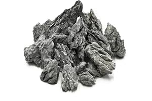 KINGRUI Natural Rocks Seiryu Stone 1-2 Inches Decorative Stones for Fairy Gardens,Miniature Landscaping,Bonsai,DIY Crafts, Aquariums & Reptile Terrariums-1lb