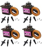 10 Micro Servos Con Engranajes Metálicos Para Aviones, Coches, Barcos Y Helicópteros RC – Tamaño Mini, 1.8-2.2 Kg/cm, Voltaje 4.8-6V