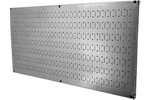 Wall Control Pegboard 16in x 32in Horizontal Galvanized Metal Pegboard Tool Board Panel