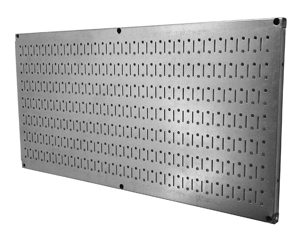 Wall Control Pegboard 16in x 32in Horizontal Galvanized Metal Pegboard