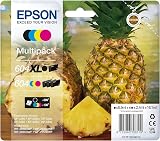 Epson 604XL Pineapple Multipack XL Black Standard Colour Ink Cartridges view 1