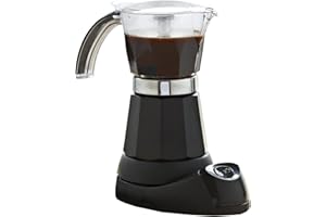 Imusa Black Espresso Maker, 3-6-Cup