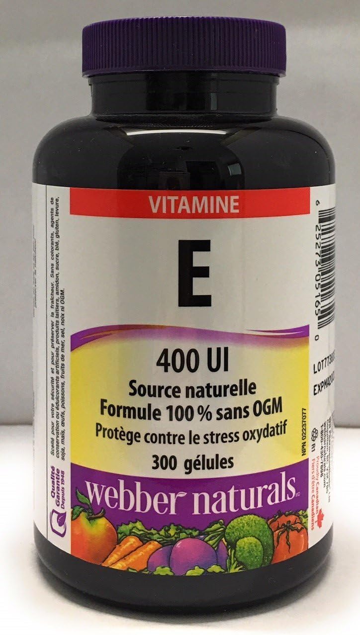 ber Naturals Vitamin E Natural 400 Iu (300 Softgels), 300 Count