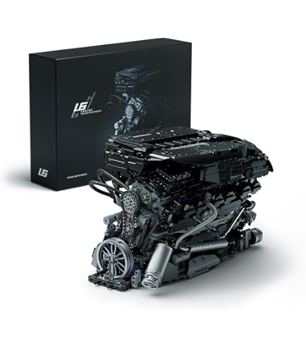 Inline 6-Cylinder Turbo Engine Building Blocks - 2013 PC Model Kit For Display & Collection