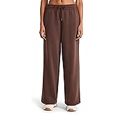 Reebok Womens Tonal Wide Leg Sweatpant, Standard Fit, 30” Inseam, Midweight Cotton-Poly Fabric