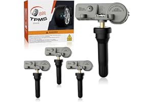 ISINLASSO TPMS Sensor, GM 315MHZ Pre-Programmed Tire Pressure Sensors Fit for Chevy Silverado GMC Cadillac Buick Pontiac Saturn Hummber Saab 13581558 13586335 13598771 4pcs