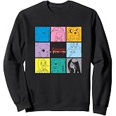 Adventure Time Pop Art Character Grid Cartoon Sweatshirt
