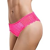 Littleforbig Unisex Hipster Lace Briefs Cheeky Bow Panties Mesh Shaping Tucking Gaff Briefs for Crossdressers