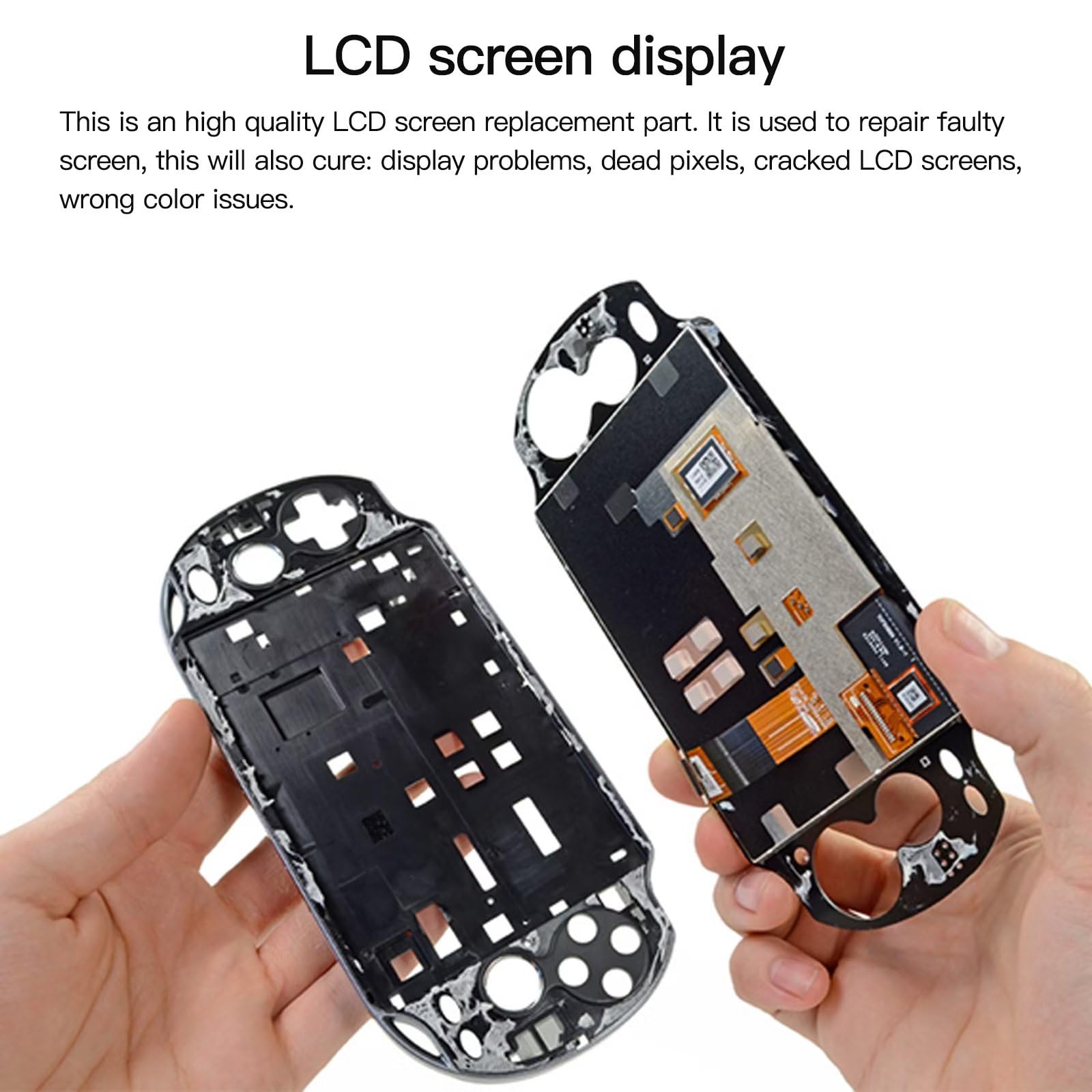 Professional LCD Screen Display & Touch Digitizer Replacement Kit Fits for PS Vita PSV 1000 1001 Solve Display Problems,Cracked LCD Screens, Wrong Color Issues