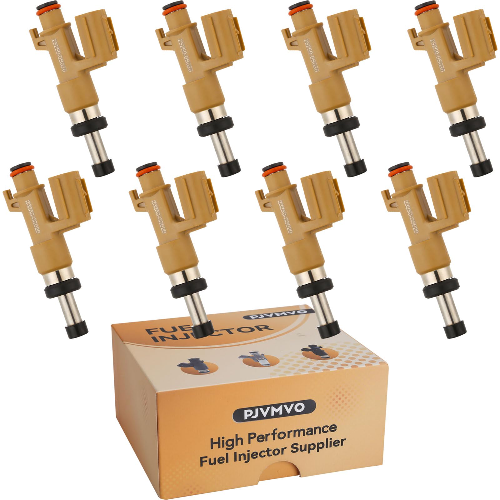 Photo 1 of 23250-0S020 8Cyl 1UR/3UR Fuel Injectors,Compatible with/Toyota 5.7L Tundra Sequoia Land Cruiser,Compatible with/Lexus 4.6L GX460 LX570 |12 Holes| |Set of 8|