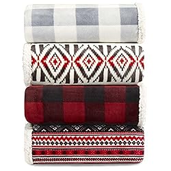 Eddie Bauer - Queen Blanket, Reversible Sherpa