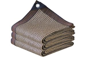 JIANLEI 95% Garden Shade Cloth with Grommets, 8FT*12FT,DIY Resistant Sun Shade Net for Plant Cover, Greenhouse, Patio, Tomatoes, Chicken Coop, Barn Kennel