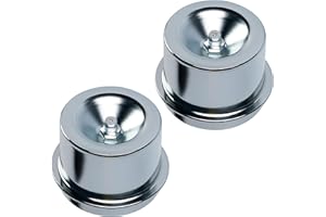 Nkiy Quen 2 Pcs Rustproof Axle Grease Caps with Galvanized Surface, 1.98 Inch Trailer Axle Dust Cap Fit for 2000-3500 LB Axles, Carbon Steel Trailer Hub Grease Caps for Boat Trailers RVs Campers