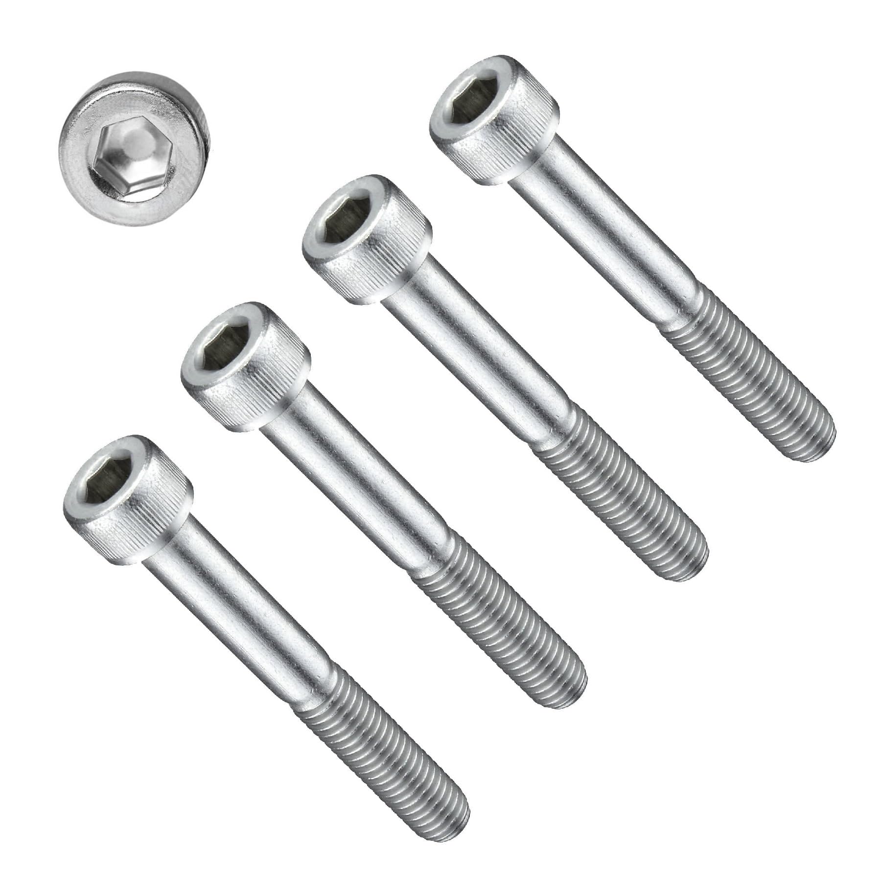 TERF® M12 X 60mm Hex Socket Cap Head Machine Screws Stainless Steel A2 (304) Machine Screw M12 (12mm) X 60mm Allen Key Hexagonal Socket Cap Bolts - Pack of 4