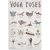 Yoga Poses Poster Teaching Poster for Girlsstyle 12x18inch(30x45cm)
