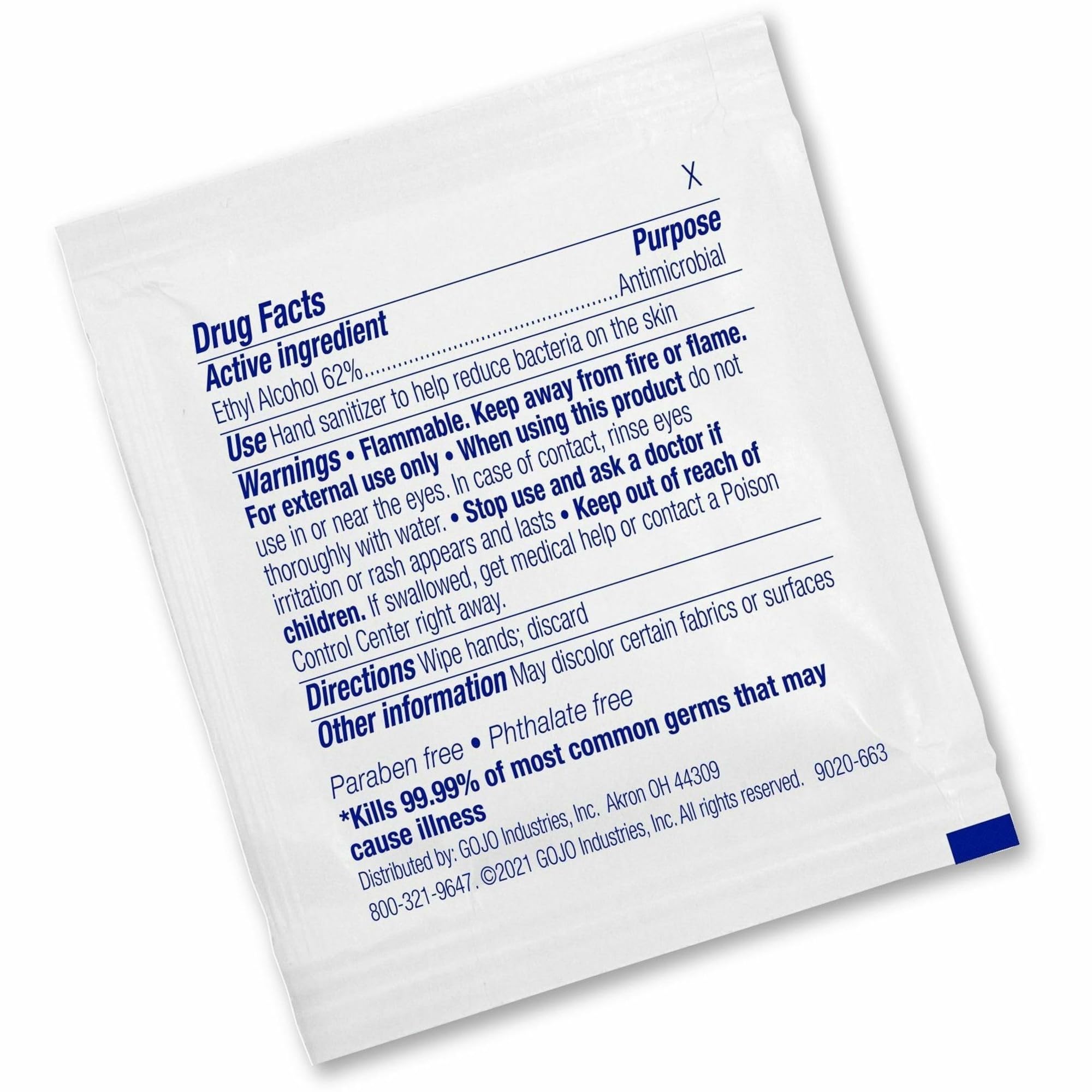 Premoistened Sanitizing Hand Wipes, Towelettes Individually Wrapped, 100/box