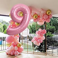 TONIFUL 40 Inch Light Pink Large Numbers
