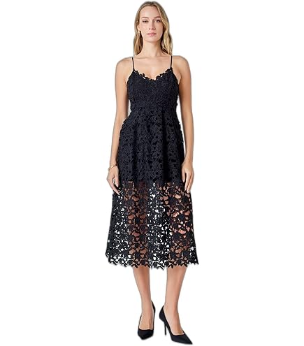 endless rose Women's All Over Lace Short Sleeves Midi Dress, Tan, XS at Amazon Women's Clothing store