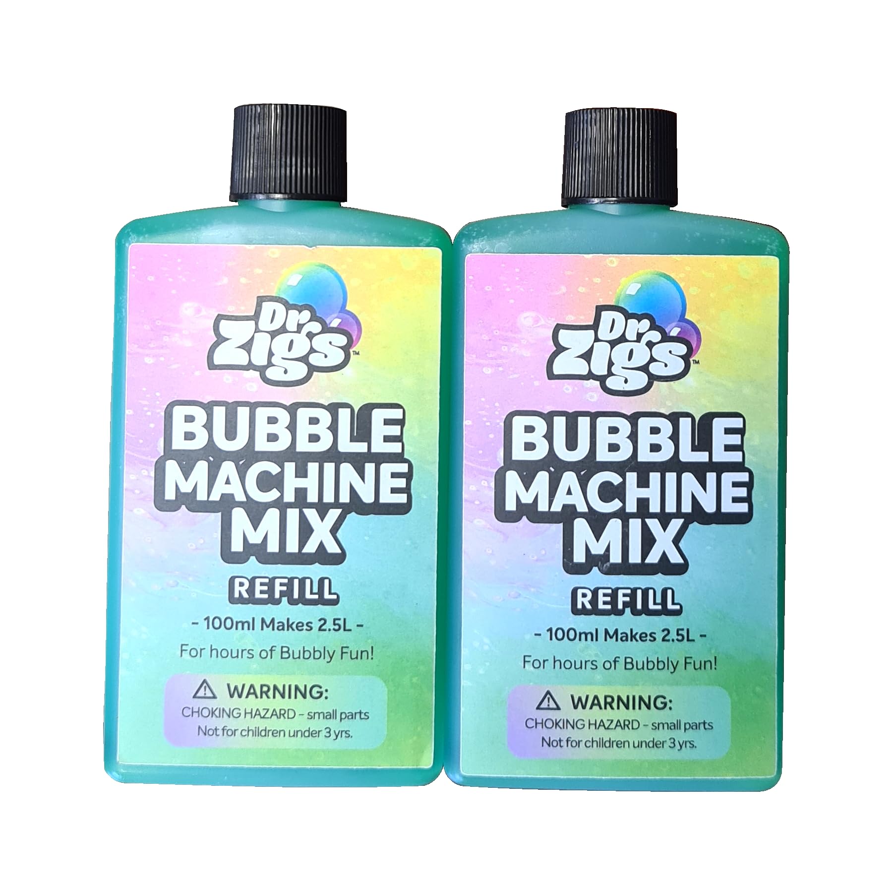 Dr Zigs Eco Bubble Mix - Machine Mixture Refill (makes 5L) - Ultra Concentrate, Professional Grade Solution, World-Record Size Bubbles.