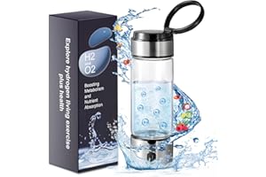 RWIXR Hydrogen Water Bottle, Hydrogenated Water Bottle with SPE PEM Tech, Portable Hydrogen Water Machine, Hydrogen Bottle, Ionized Hydrogen Water