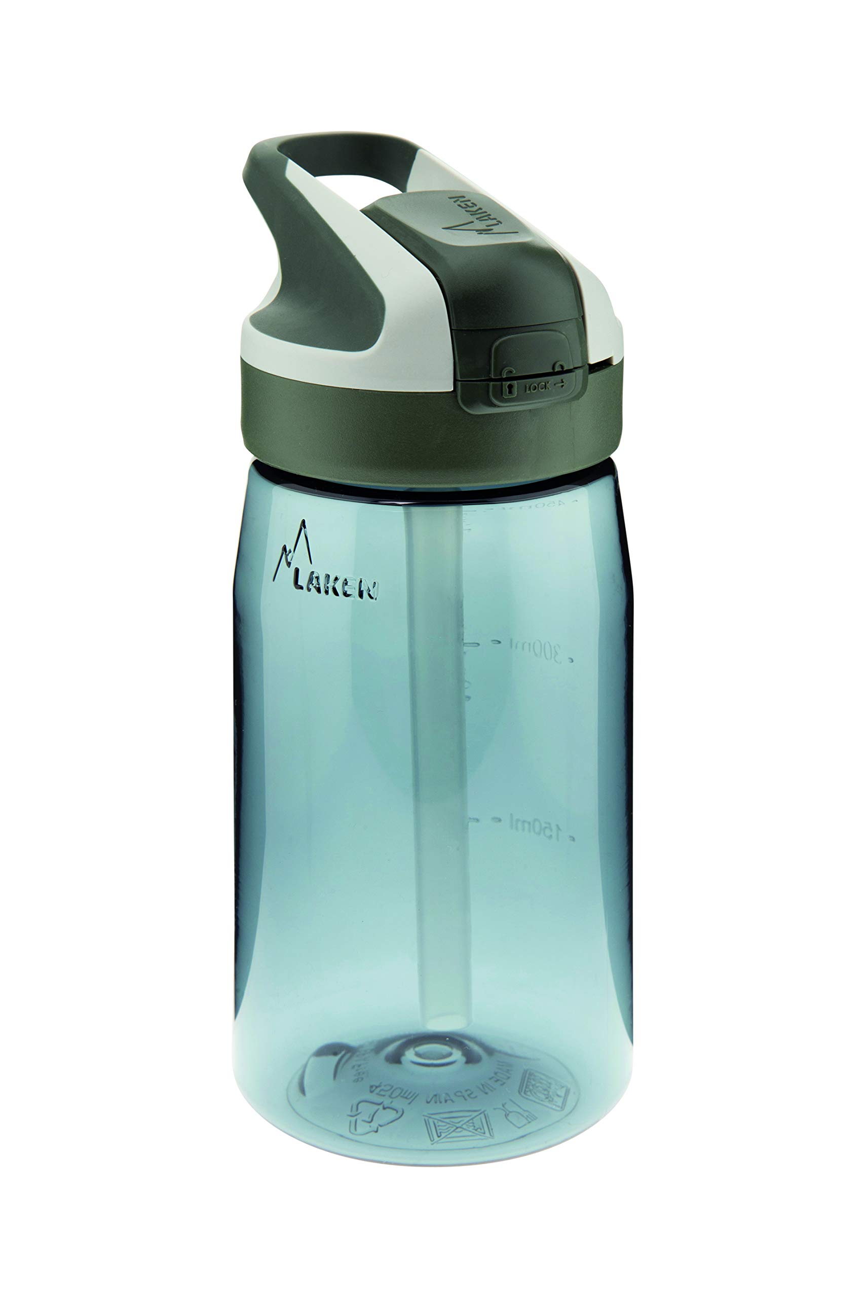 Laken Unisex - Adult Tritan with summit closure 0.45 L Tritan Bottle, TNS4G, grey, 0.45