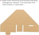 sourcing map Cardboard Corner Protectors 60pc 7x7x3cm for Art Packing Shipping view 4