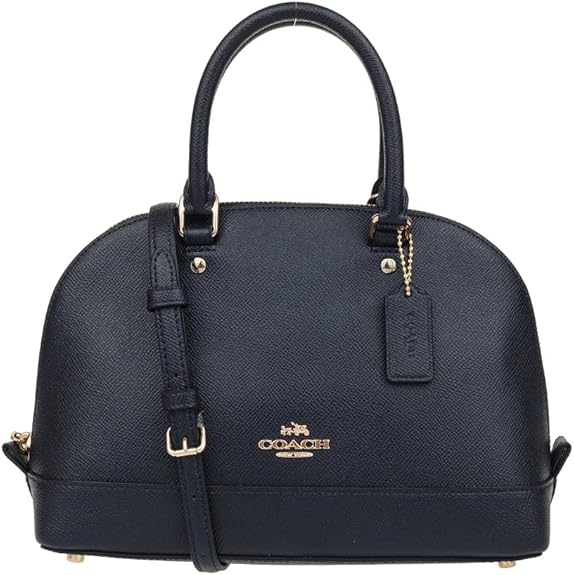 COACH Womens leather Hand shoulder bag F57555 (Dark blue) Handbags