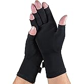 IMAK Compression Arthritis Gloves - Fingerless, Support for Joint Pain & Circulation, Unisex, Compression Gloves