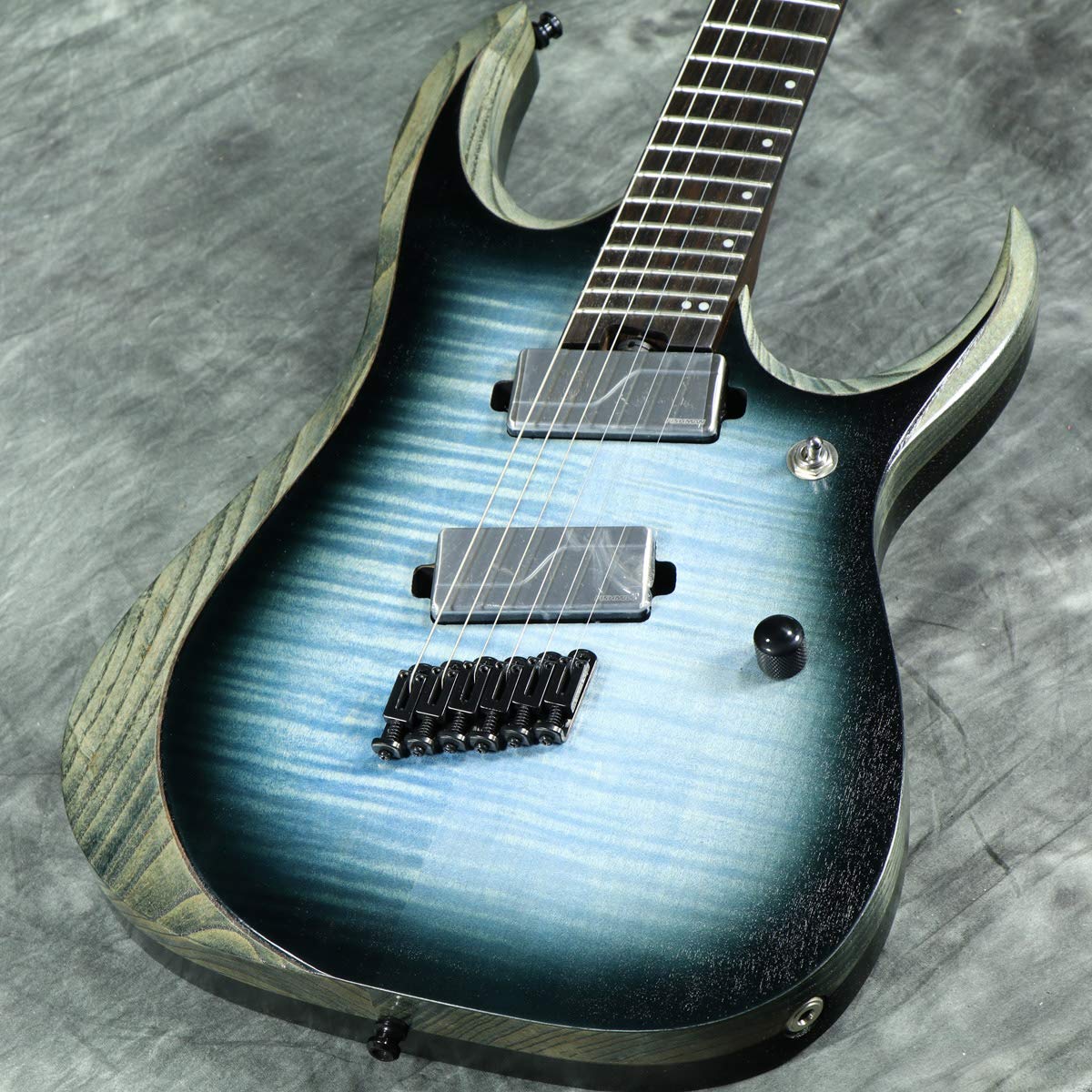 IBANEZ Axion Label RGD 6 String Multi Scale Cerulean Blue Burst Low Gloss (RGD61ALMS-CLL)