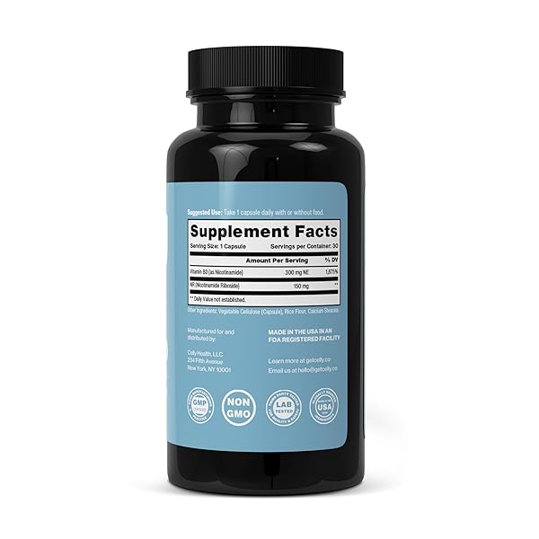 CELLY NAD BOOSTER | LONGEVITY SUPPLEMENT FOR HEALTHY AGING WITH NR (NICOTINAMIDE RIBOSIDE) AND NICOTINAMIDE | PROMOTES CELL FUNCTION & VITALITY | NON-GMO & 3RD PARTY TESTED