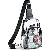 LATMAP Clear Bag for Stadium Events, Clear Purse for Women Stadium Crossbody Bag, Transparent Bag for Concerts Sports