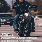 wiipara Motorcycle Saddle Bag PU Leather Round Handlebar Tool Bag Large view 7