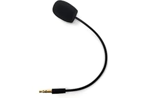 TNE Replacement 3.5mm Game Microphone Boom Mic for PDP Afterglow AG 6 Wired Gaming Headset and Turtle Beach Ear Force Headphones