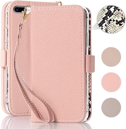 Amazon Iphone6 Plus 6s Plus7 Plus8 Plus ケース手帳型 アイフォン 7plus手帳型 ケース かわいい スマホケース アイフォン 6plus カバー 財布型 可愛い 携帯ケース Iphone 8plus高級puレザー素材柔らかく快適な質感ほこりや汚れに強いシェルショック耐性水平ブラケット