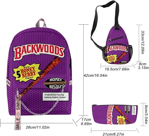 purple backwoods backpack