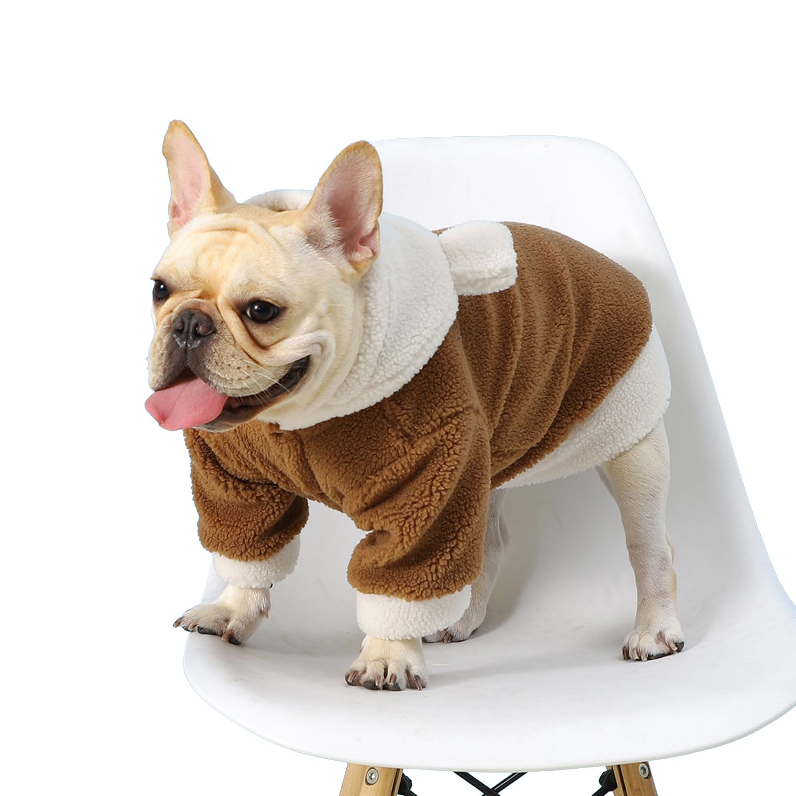 Lamb Cashmere Hooded Dog Coat Winter Dog Clothes Warm Pet Apparel for Small and Medium Dogs