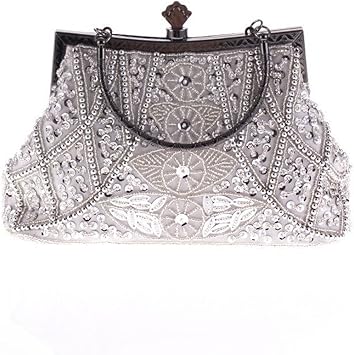 silver clutch amazon