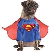 DC Comics Superheroes: Superman Pet Costume for For Dogs or Cats by Rubies, Small