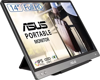 ASUS ZenScreen MB14AC 14" IPS Full HD Portable USB-C Monitor Flicker Free